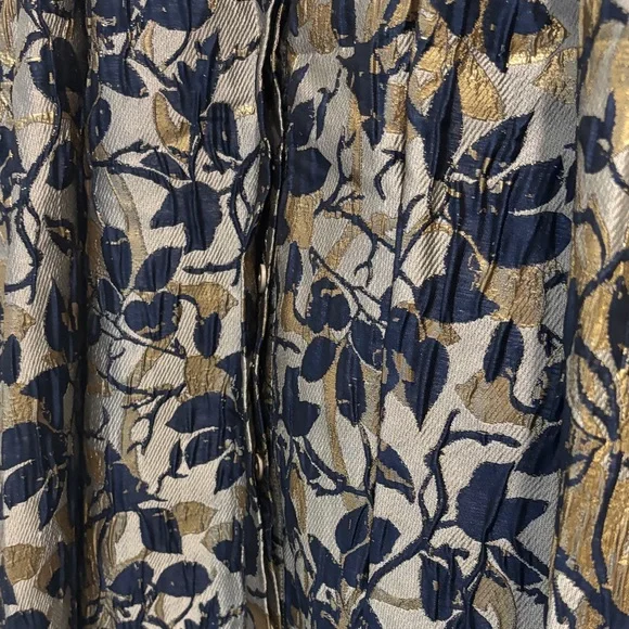 NWT Rickie Freeman Teri Jon taffeta floral front-button cocktail dress, Size 8 - Picture 7 of 15